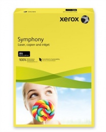 Másolópapír, színes, A4, 160 g, XEROX "Symphony", sötétsárga (intenzív)